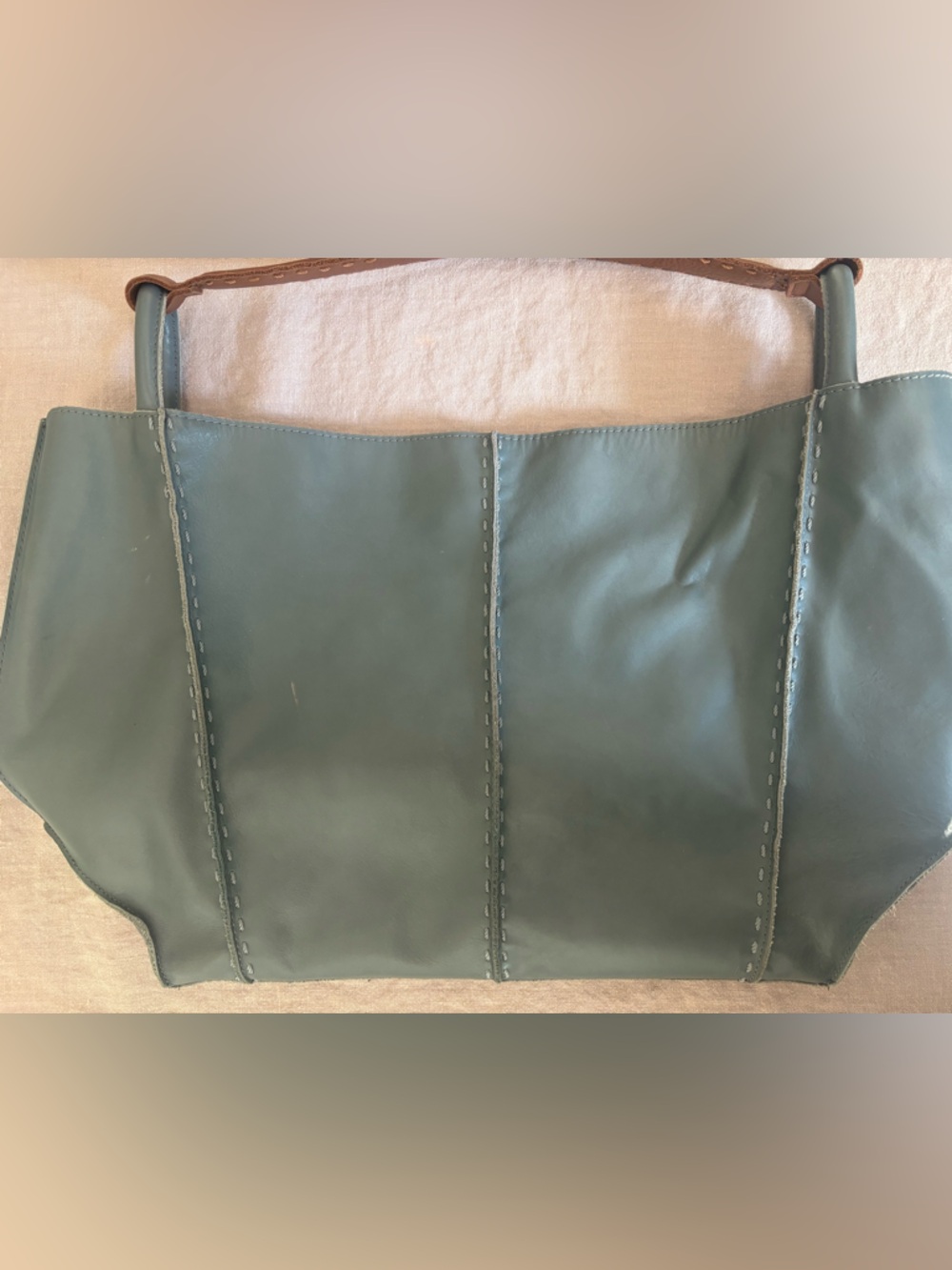 The Sak Los Feliz Tote in Sage - Picture 9 of 13